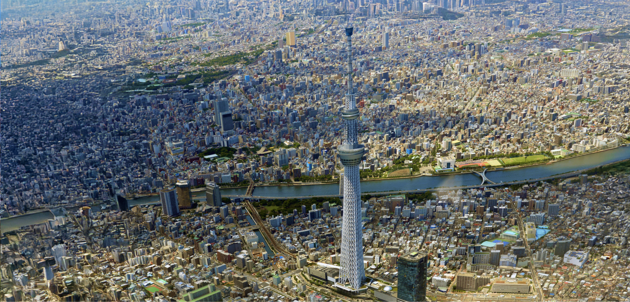 スカイツリーの空撮